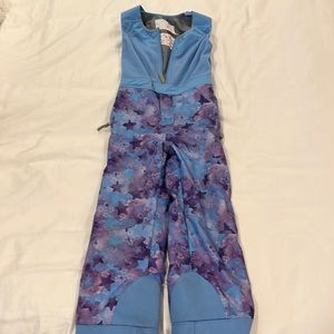 Spyder clouds and stars ski or snowboard bib